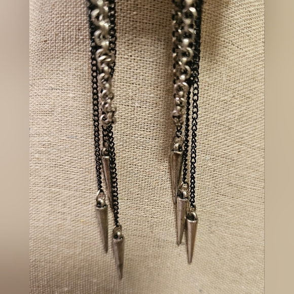 Multi Chain Earrings - Picture 2 of 4